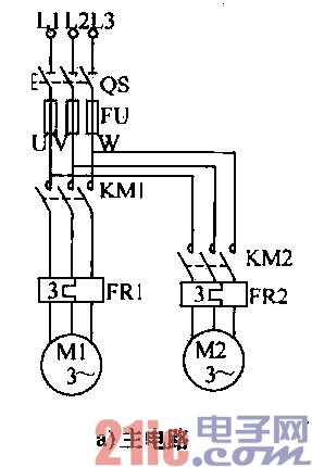 21.两台电动机分别起动停止和同时起动停止控制电路a.gif