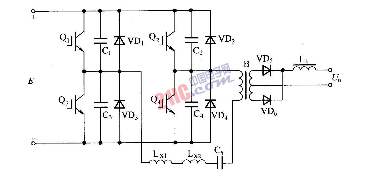 IGBT软开关逆变式弧焊电源主电路